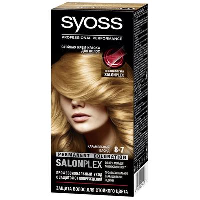 Крем-краска для волос Syoss Color, тон 8-7, карамельный блонд (1156712) - Купить по цене от 542.00 руб.